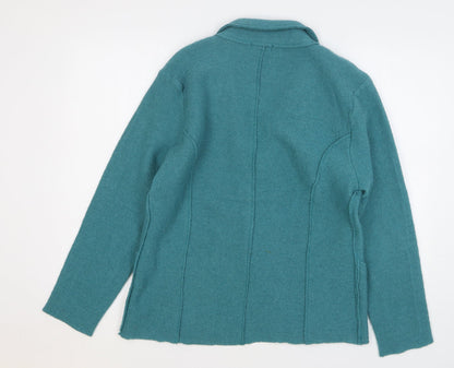 Paramour Womens Green Wool Jacket Blazer Size XL