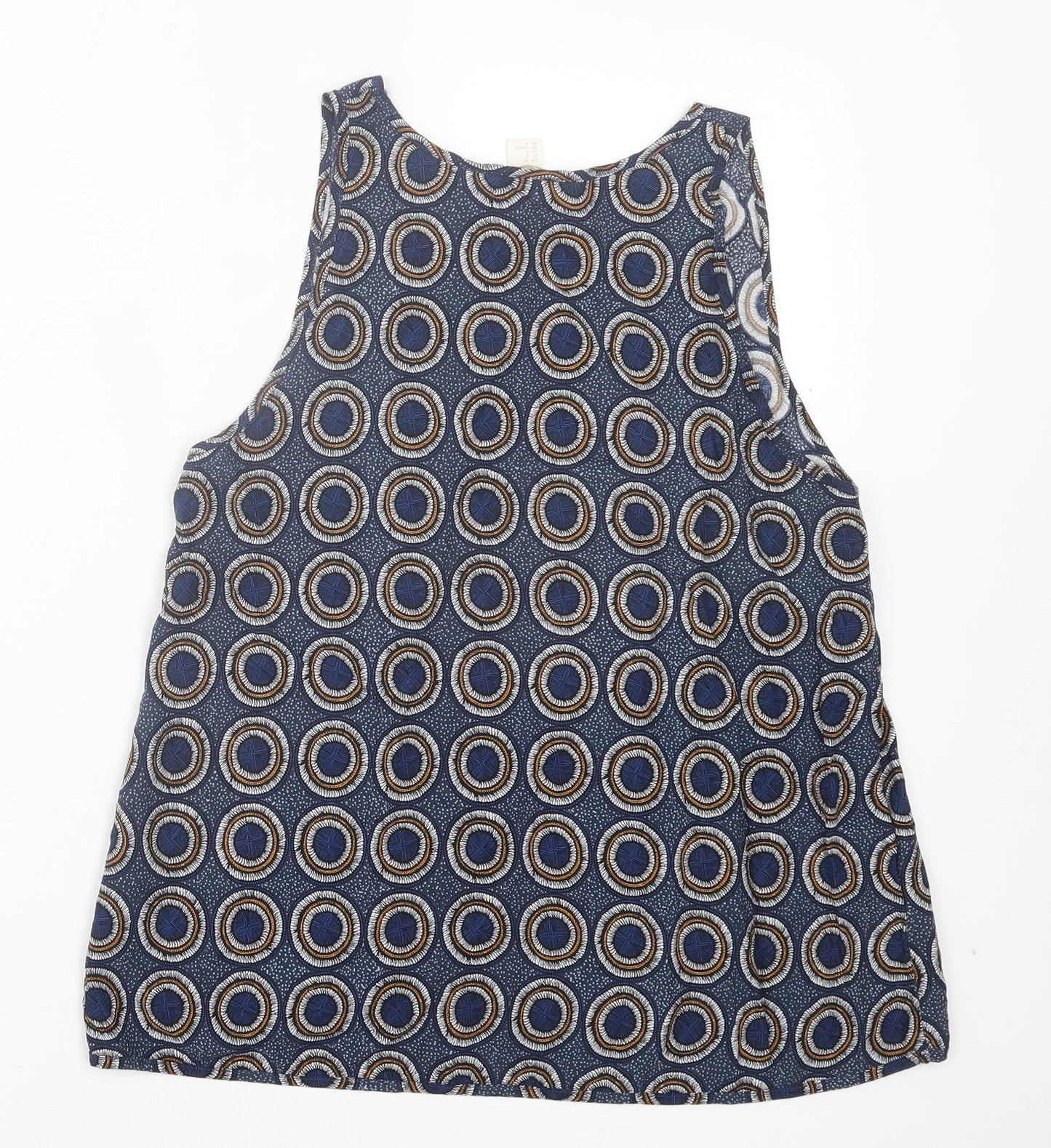 Womens UK Size 10 H&M Blue Basic Tank