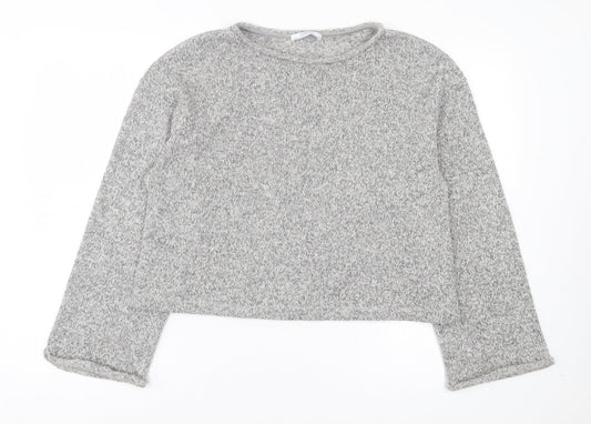 Womens UK Size L Zara Grey Pullover Jumper