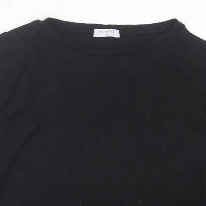 Womens UK Size 8 Papaya Black Pullover Jumper