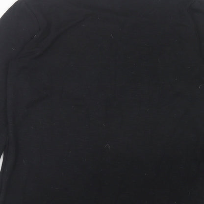 Womens UK Size 8 Papaya Black Pullover Jumper