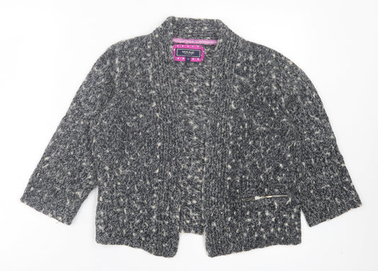 Womens UK Size 14 Maine Grey Cardigan Jumper
