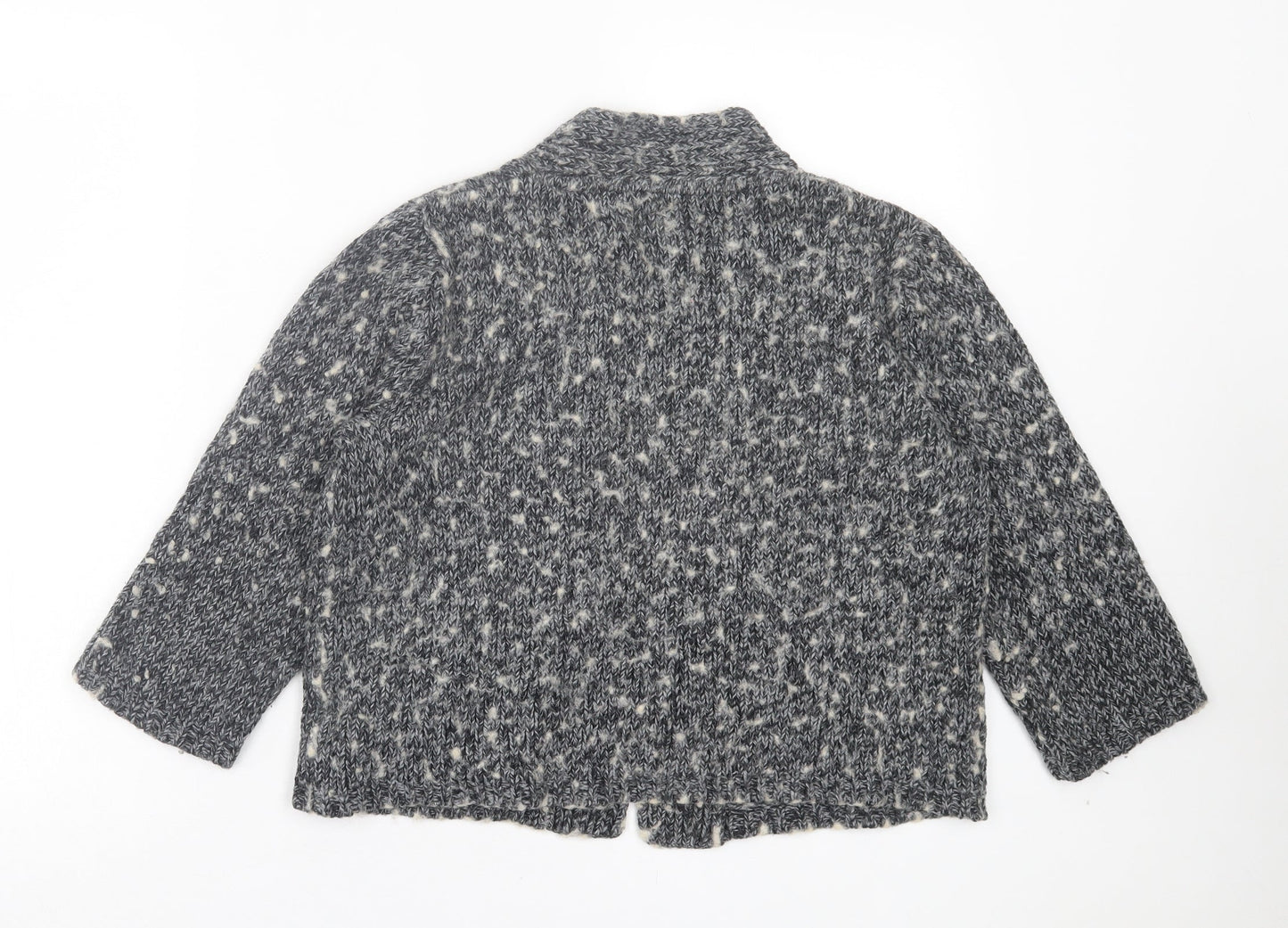 Womens UK Size 14 Maine Grey Cardigan Jumper