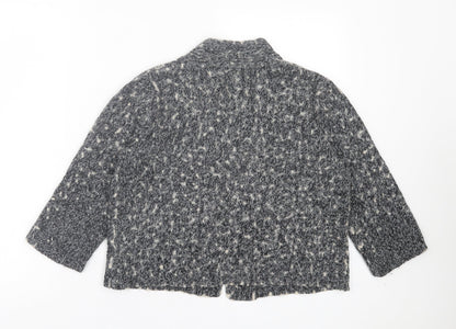 Womens UK Size 14 Maine Grey Cardigan Jumper