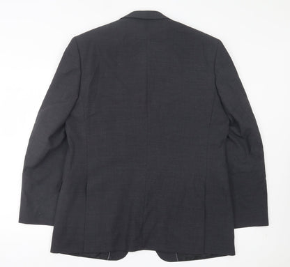 Studio Mens Grey Wool Jacket Suit Jacket Size 44