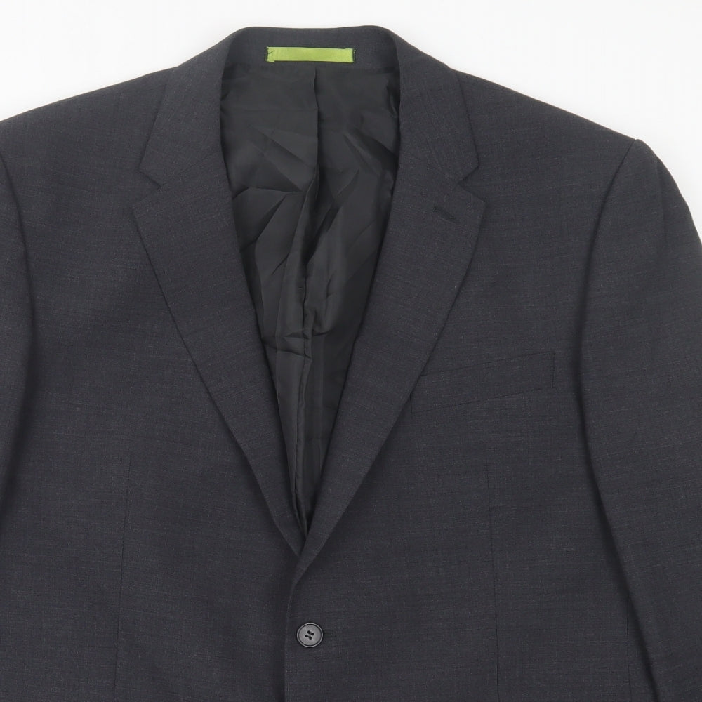 Studio Mens Grey Wool Jacket Suit Jacket Size 44