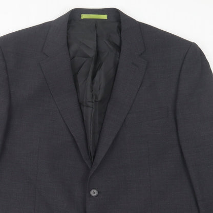 Studio Mens Grey Wool Jacket Suit Jacket Size 44