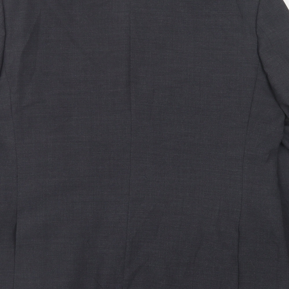 Studio Mens Grey Wool Jacket Suit Jacket Size 44