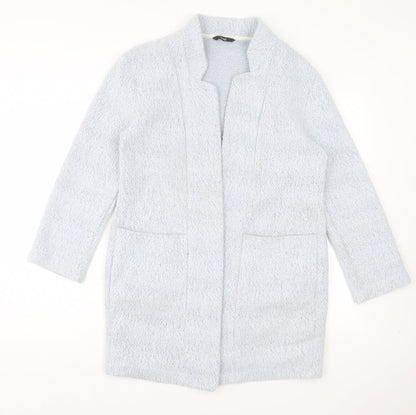 George Womens Blue V-Neck Polyester Cardigan Jumper Size 10