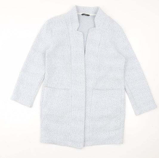 George Womens Blue V-Neck Polyester Cardigan Jumper Size 10