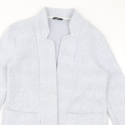 George Womens Blue V-Neck Polyester Cardigan Jumper Size 10