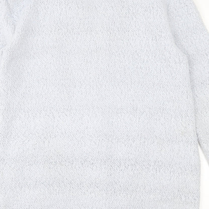 George Womens Blue V-Neck Polyester Cardigan Jumper Size 10