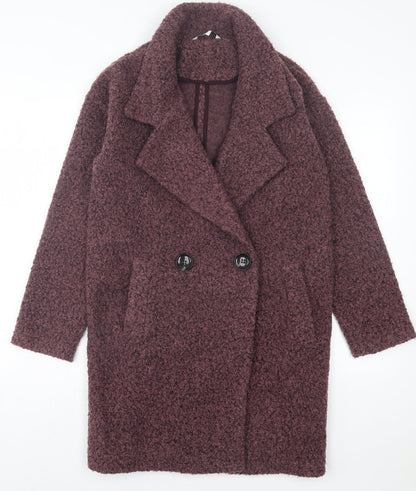 Womens UK Size S NEXT Purple Overcoat