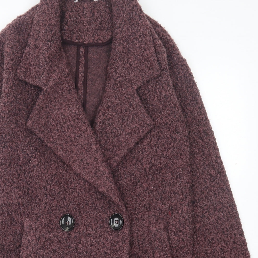 Womens UK Size S NEXT Purple Overcoat