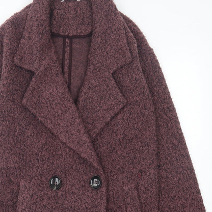 Womens UK Size S NEXT Purple Overcoat
