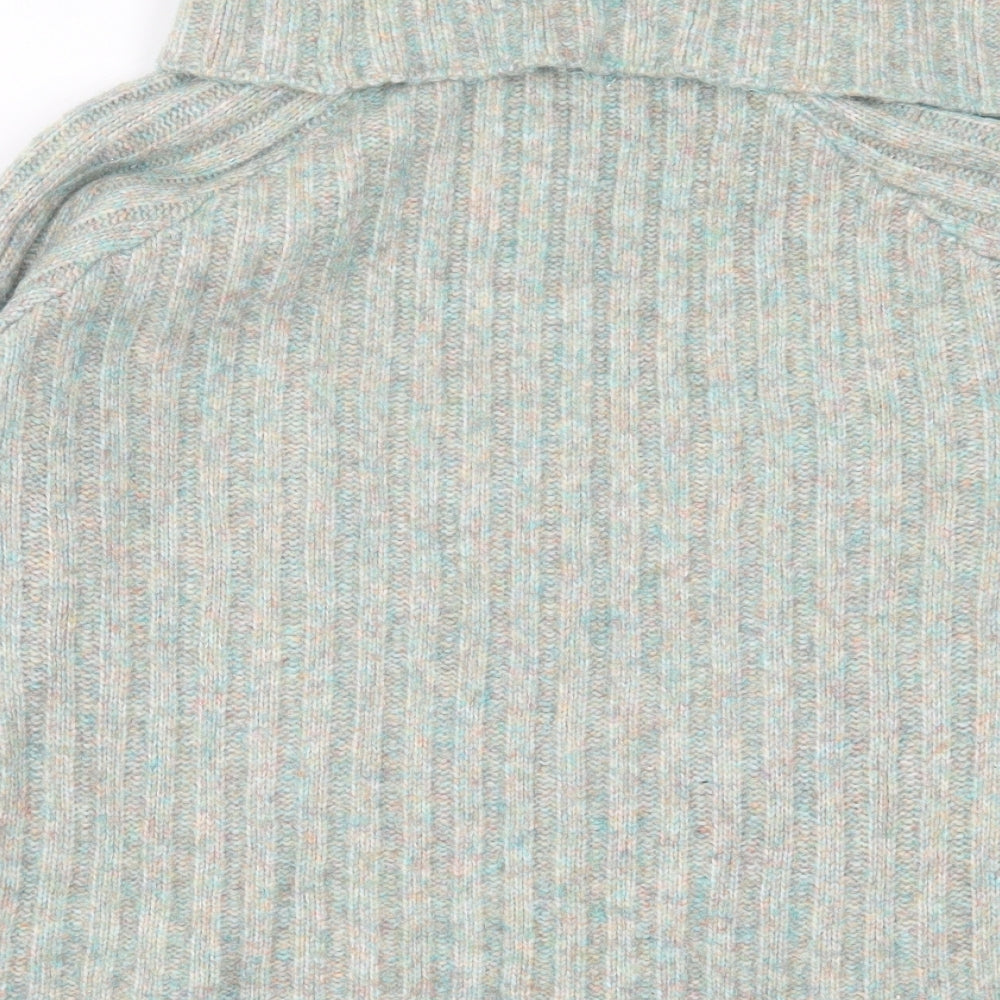 George Womens Grey Roll Neck Acrylic Pullover Jumper Size S