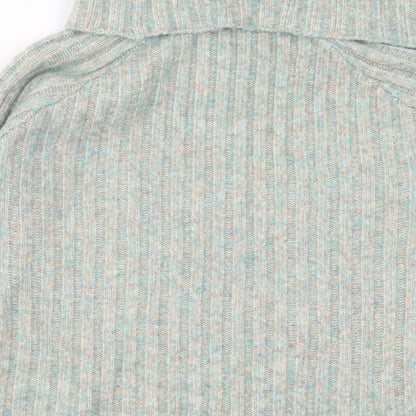 George Womens Grey Roll Neck Acrylic Pullover Jumper Size S