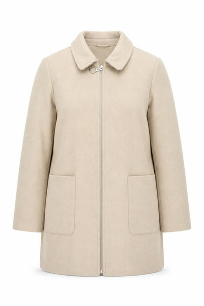 Womens UK Size 12 Primark Beige Pea Coat