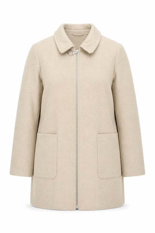 Womens UK Size 12 Primark Beige Pea Coat
