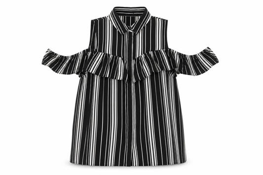 Womens UK Size 14 New Look Black Basic Button-Up