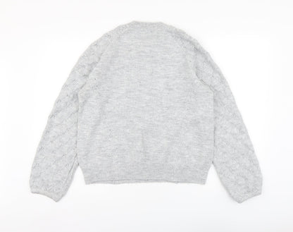 Womens UK Size M Oasis Grey Pullover Jumper