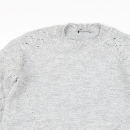 Womens UK Size M Oasis Grey Pullover Jumper