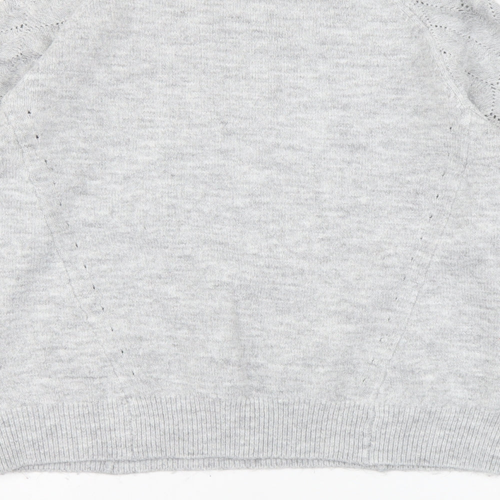 Womens UK Size M Oasis Grey Pullover Jumper