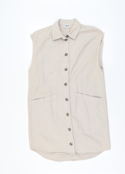 Womens UK Size XS Noisy may Beige Gilet