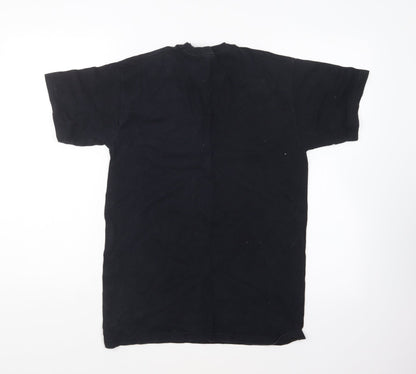 Womens UK Size S Fruit of the Loom Blue Basic T-Shirt