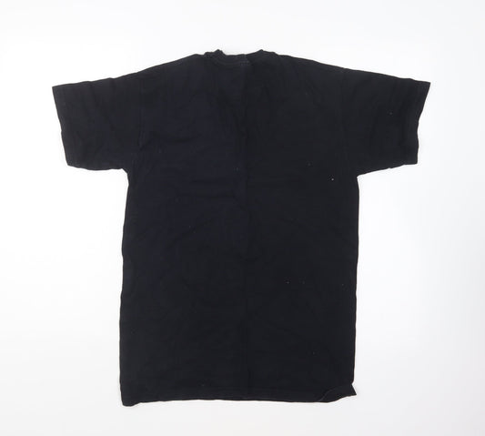 Womens UK Size S Fruit of the Loom Blue Basic T-Shirt