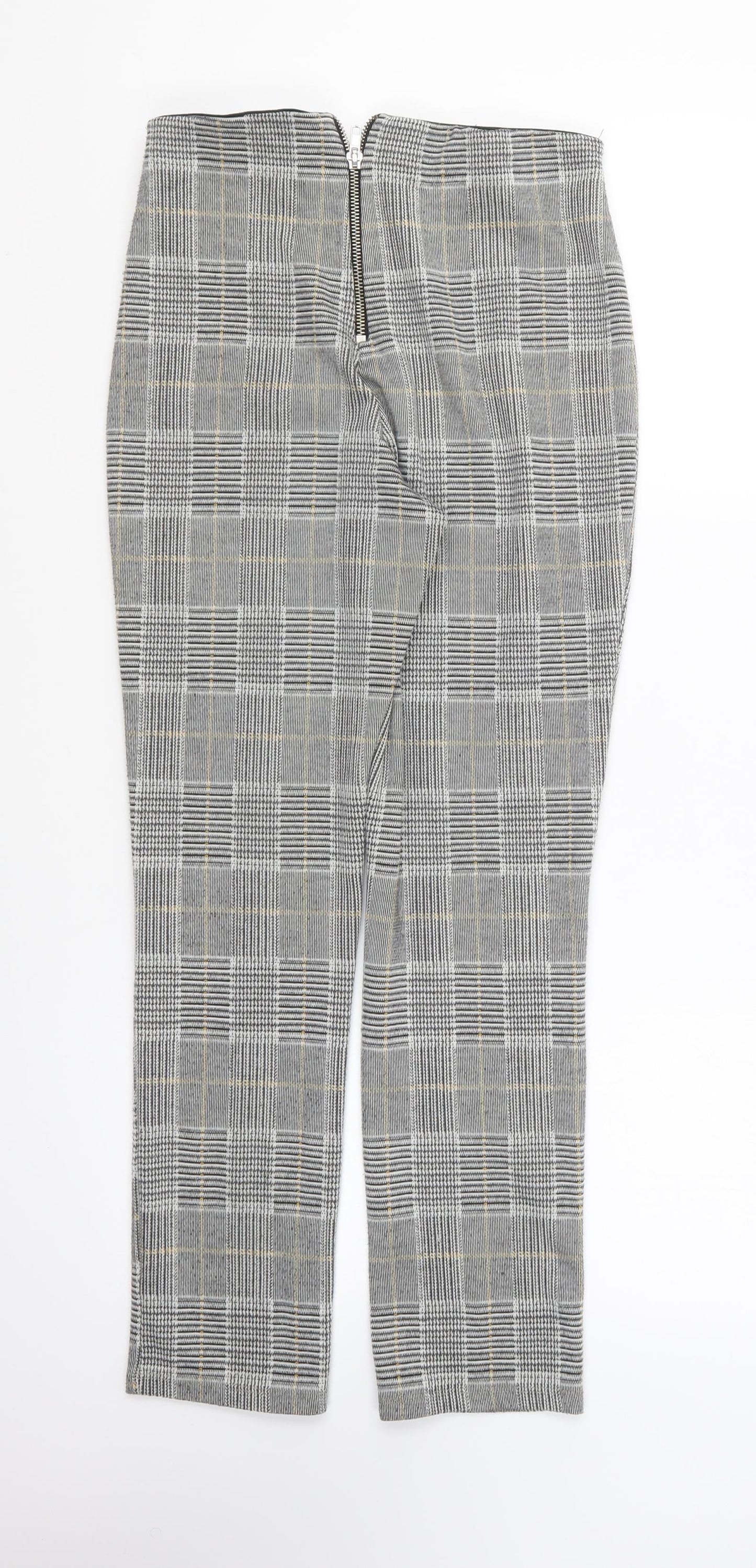 Womens UK Size S H&M Regular Fit  Grey Trousers