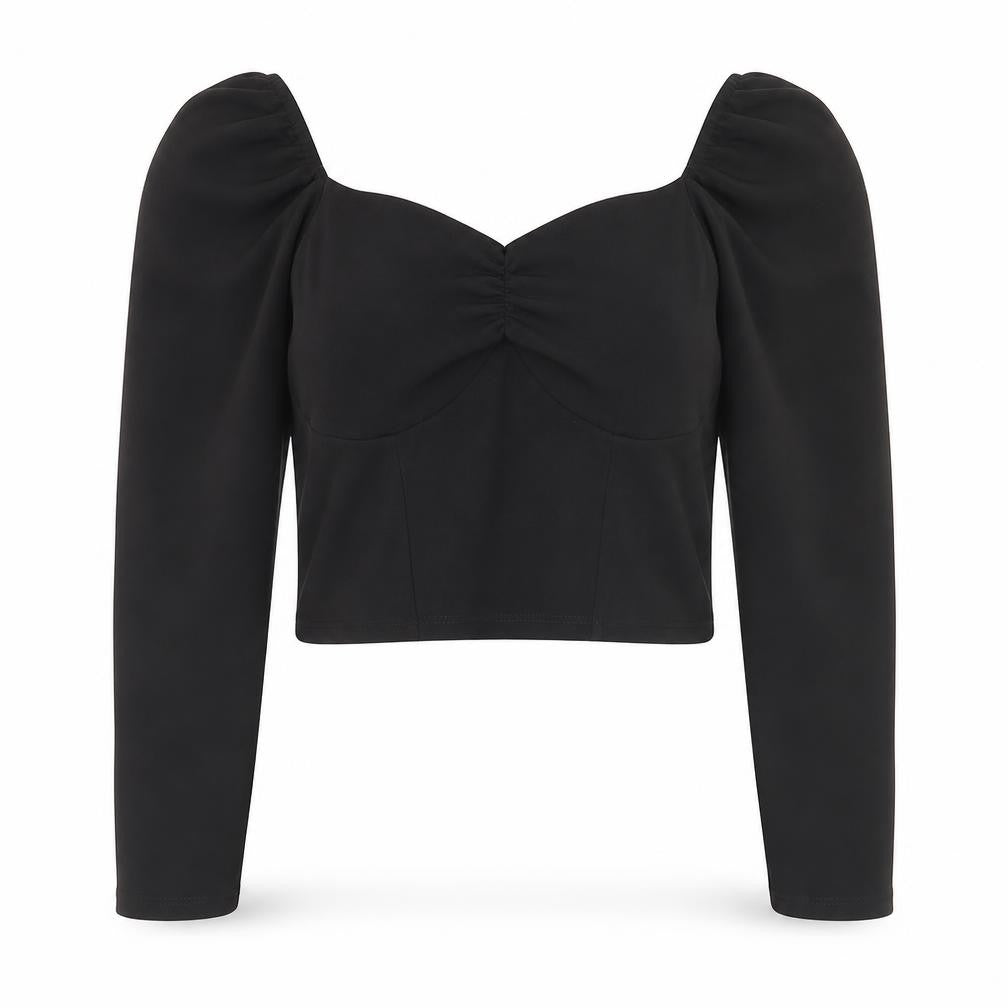Womens UK Size 12 New Look Black Basic Blouse