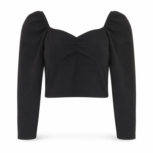 Womens UK Size 12 New Look Black Basic Blouse