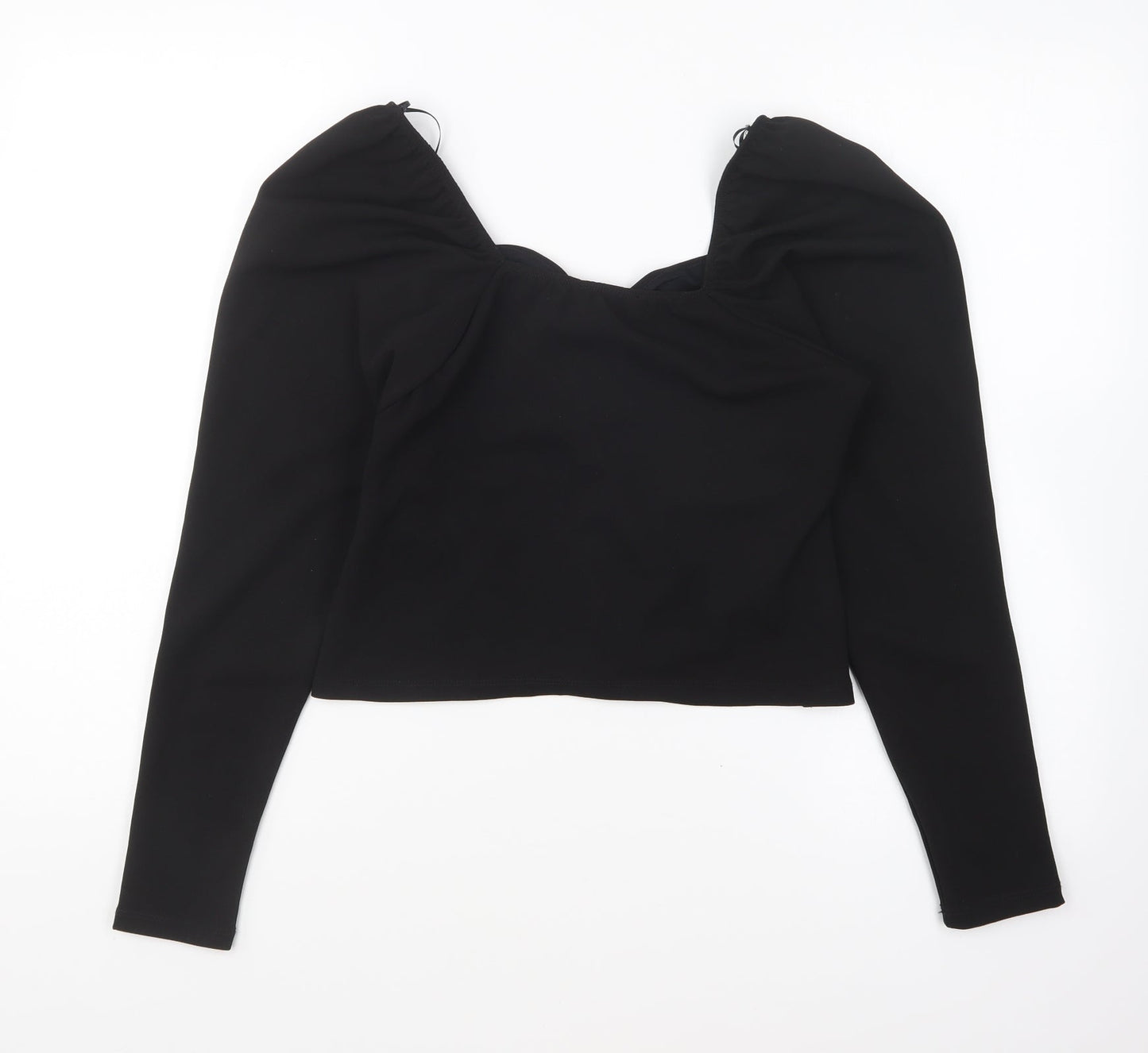 Womens UK Size 12 New Look Black Basic Blouse