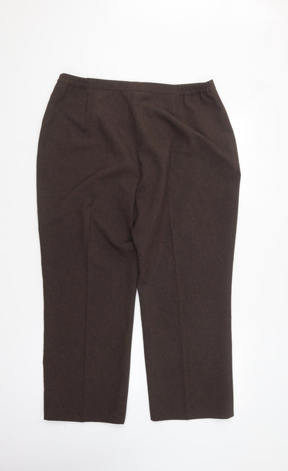 Womens UK Size 18 Berkertex Regular Fit  Brown Trousers