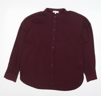 Womens UK Size 12 Warehouse Purple Basic Blouse