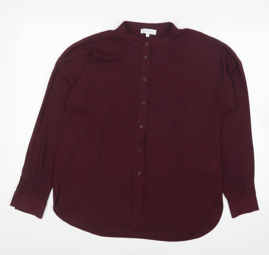 Womens UK Size 12 Warehouse Purple Basic Blouse