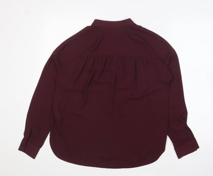 Womens UK Size 12 Warehouse Purple Basic Blouse