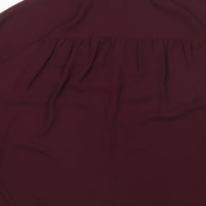 Womens UK Size 12 Warehouse Purple Basic Blouse