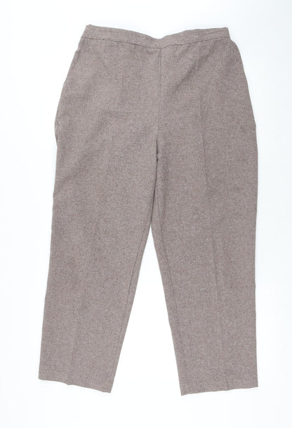 Womens UK Size 18 Emma Collction Regular Fit  Brown Trousers