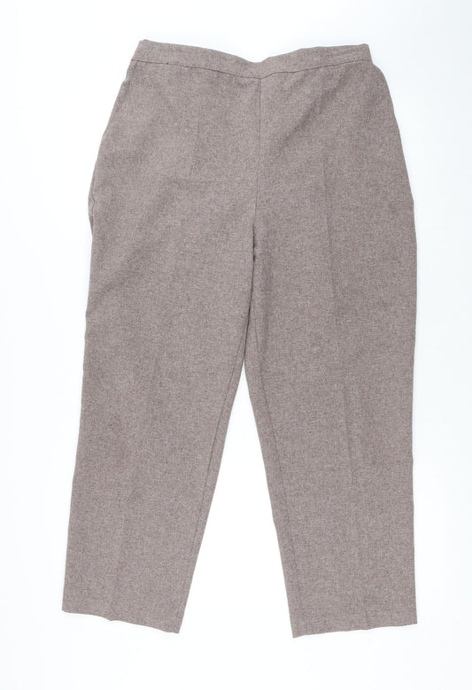 Womens UK Size 18 Emma Collction Regular Fit  Brown Trousers