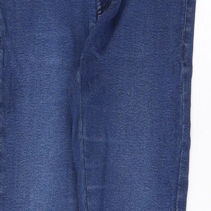 ICHI Womens Blue Cotton Skinny Jeans Size 25 in L30 in Regular Button