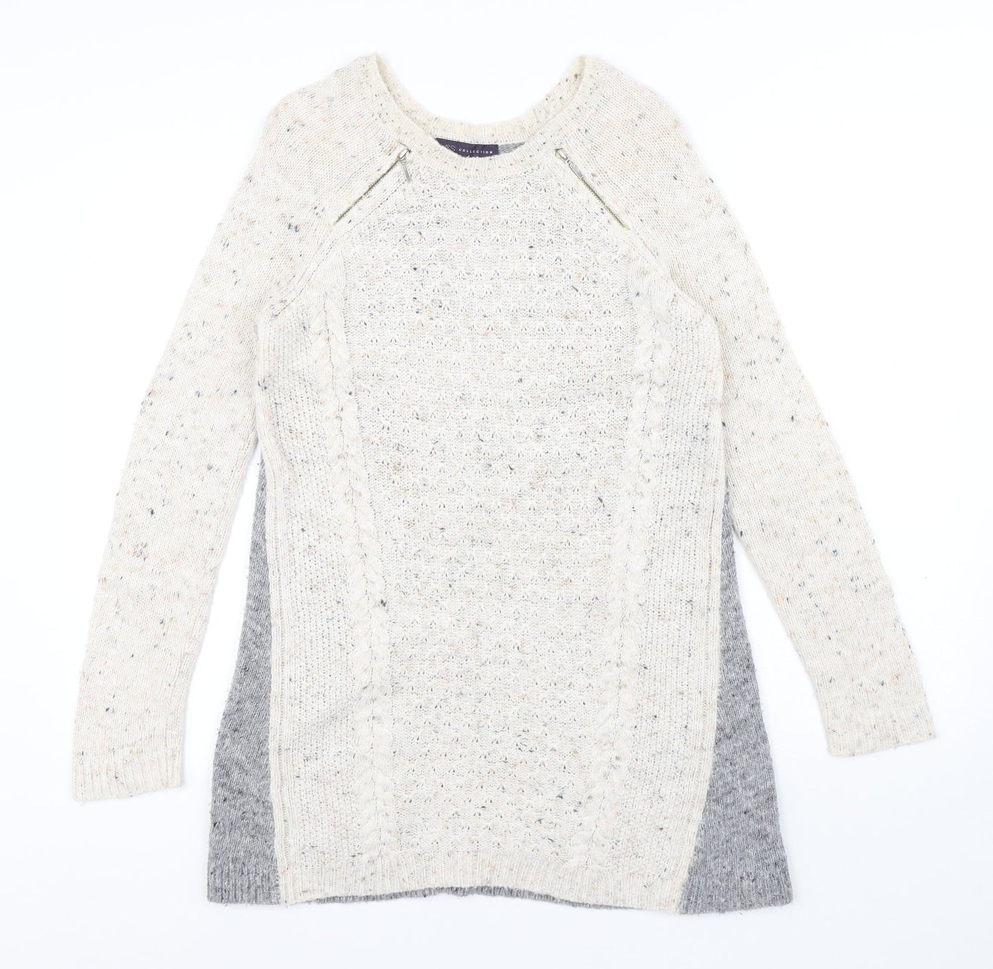 Womens UK Size 8 Marks and Spencer Grey Pullover Jumper