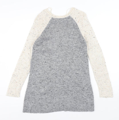 Womens UK Size 8 Marks and Spencer Grey Pullover Jumper