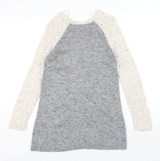 Womens UK Size 8 Marks and Spencer Grey Pullover Jumper
