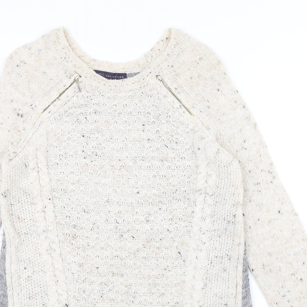 Womens UK Size 8 Marks and Spencer Grey Pullover Jumper