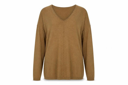 Womens UK Size 14 Atmosphere Brown Pullover Jumper