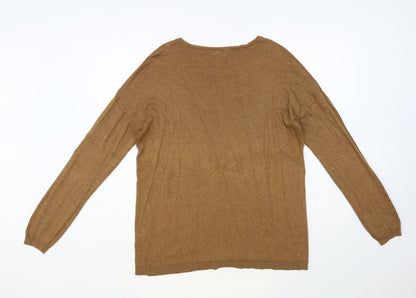 Womens UK Size 14 Atmosphere Brown Pullover Jumper