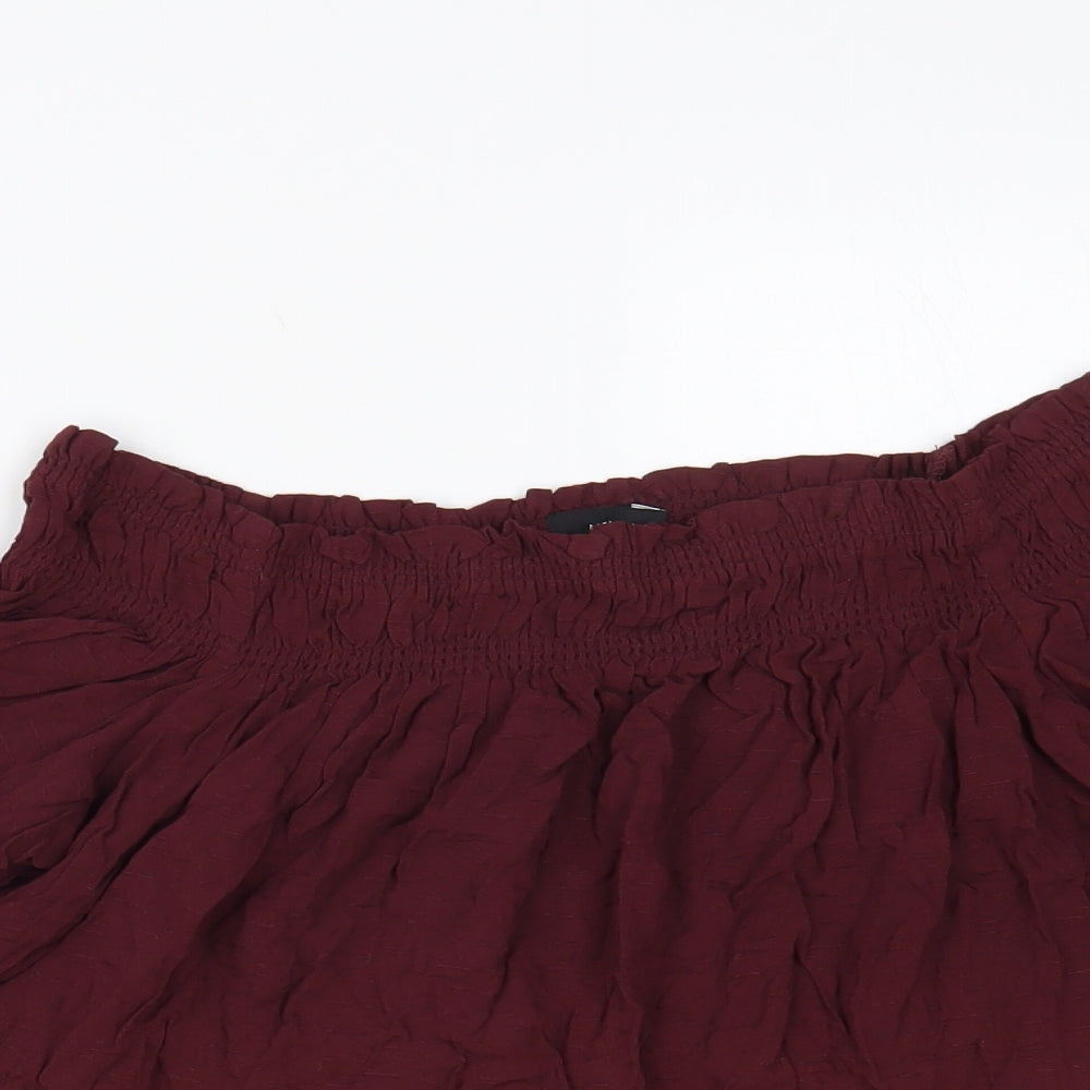 Womens UK Size 10 New Look Purple Basic Blouse