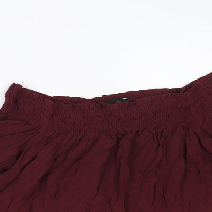 Womens UK Size 10 New Look Purple Basic Blouse